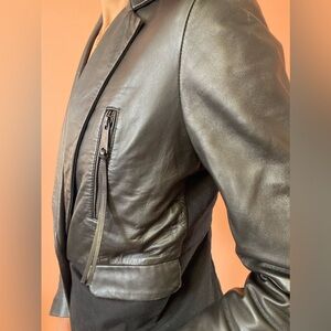 RARE Diesel Sheep Leather Contrast Jacket